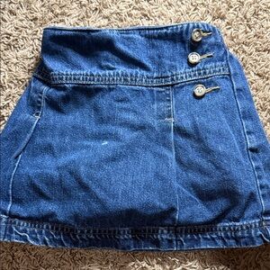 Copper Key Girls Stylish Blue Denim Skort with Button Detail
